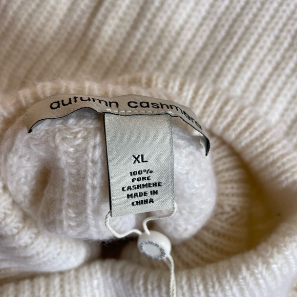 NWT Autumn Cashmere Oversized Turtleneck in WHITE - Picture 11 of 13